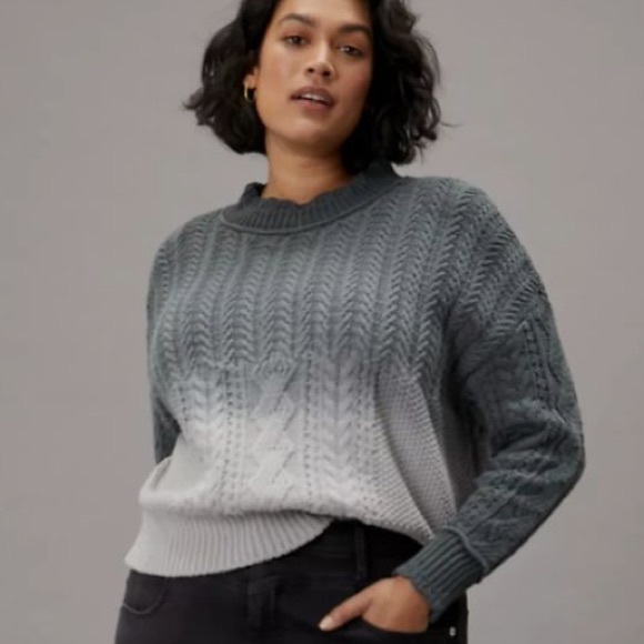 Anthropologie Marci Dip-Dyed Cable-Knit Sweater
. - Picture 3 of 5